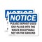 Signmission Please Deposit Used Ear Plugs Into The Waste, 14 in W x Rectangle, Plastic OS-2PACK-NS-P-1014-L-17370 - alternate 1